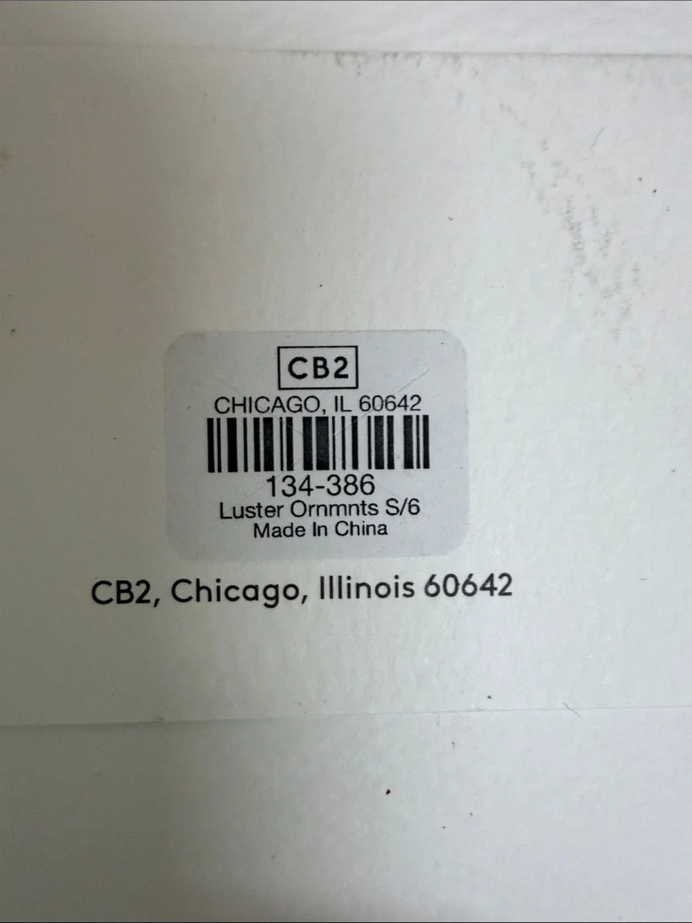 CB2 six luster